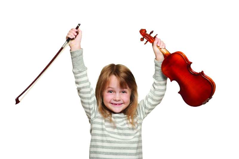 Child with violin